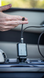 Autonabíječka 3v1, 50W CA27 - USB-C + USB-A, USB-C Kabel
