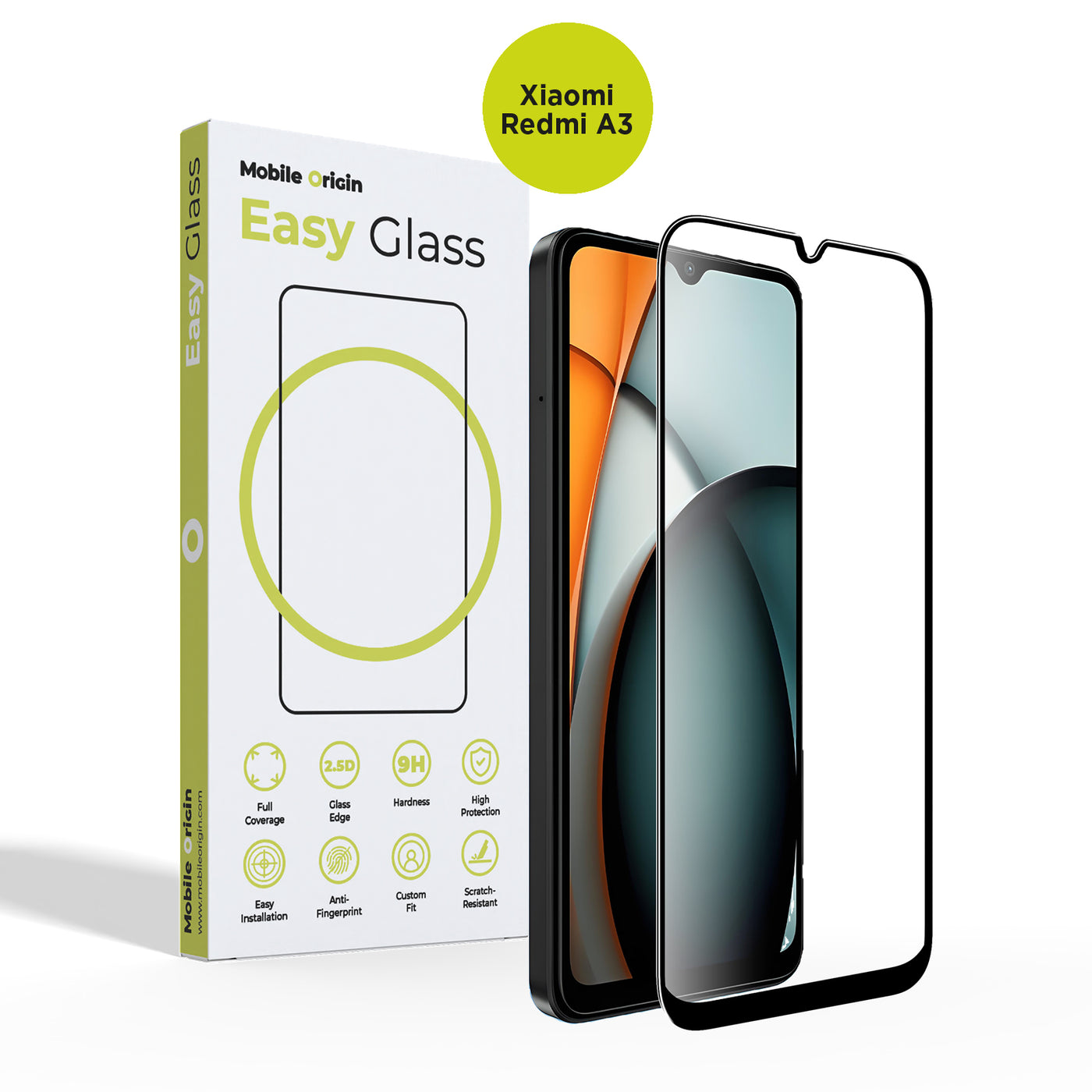 EasyGlass Screen Protector for Xiaomi Redmi A3