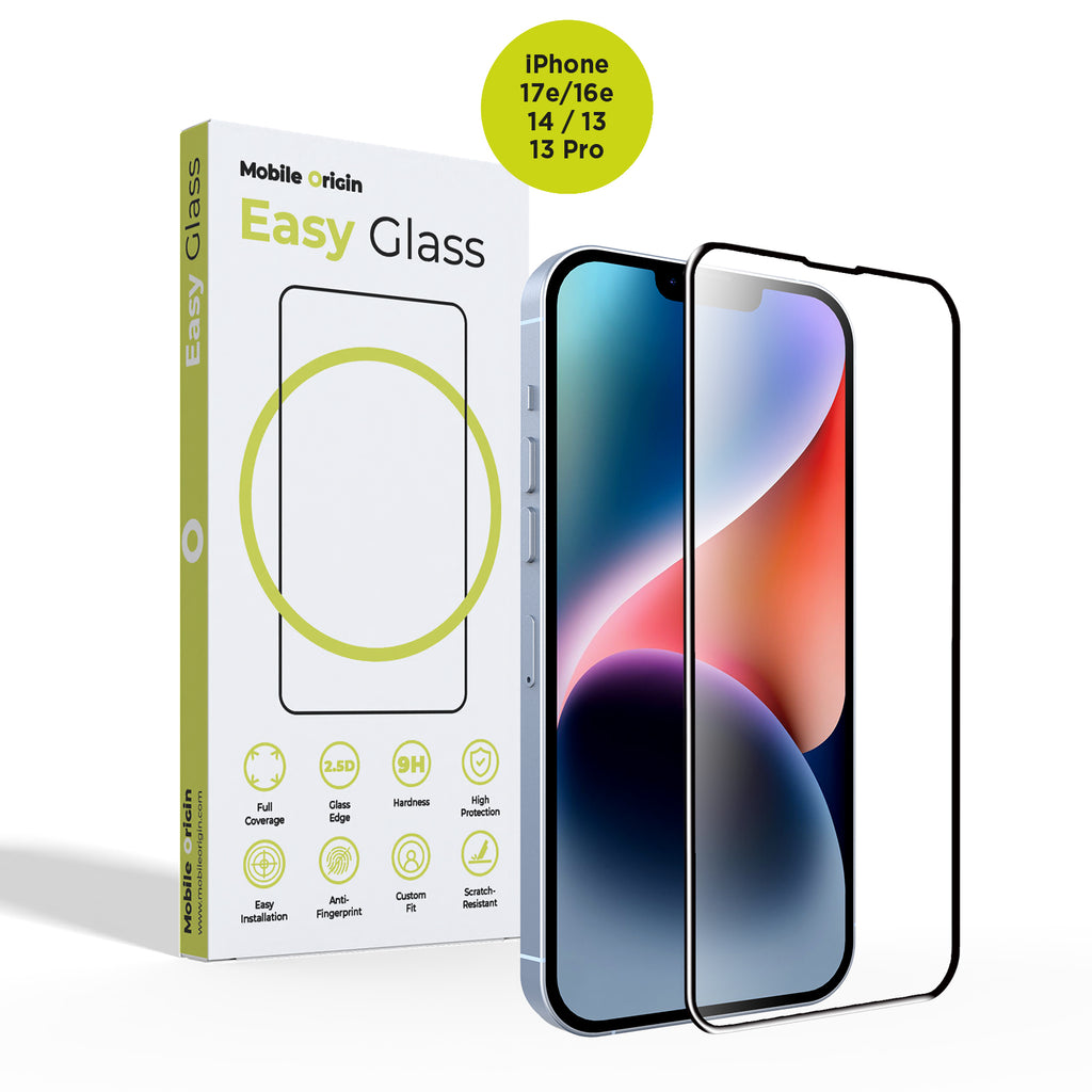 EasyGlass ochranné sklo pro iPhone 14 / iPhone 13 / iPhone 13 Pro / iPhone 16e / iPhone 17e