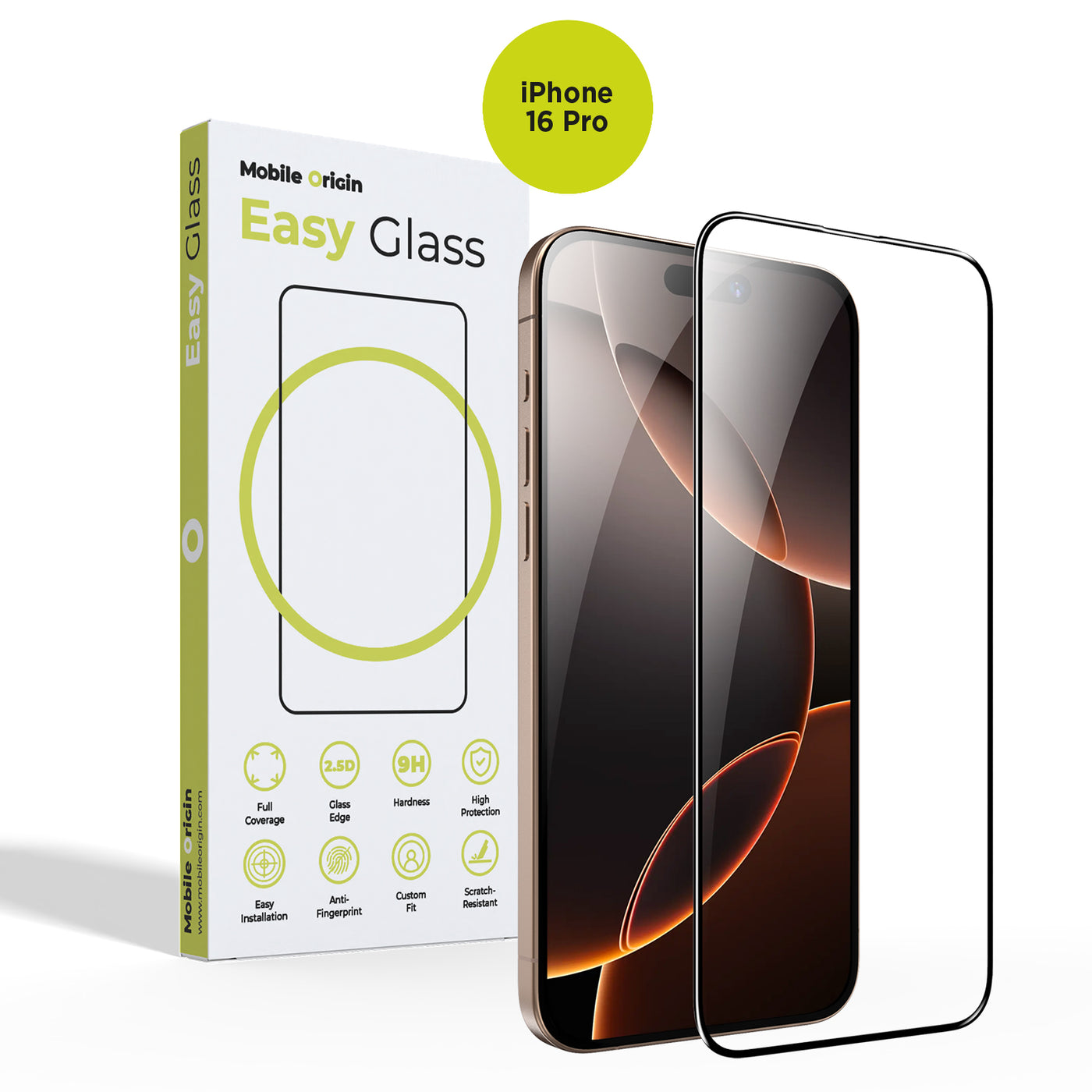 EasyGlass Screen Protector for iPhone 16 Pro