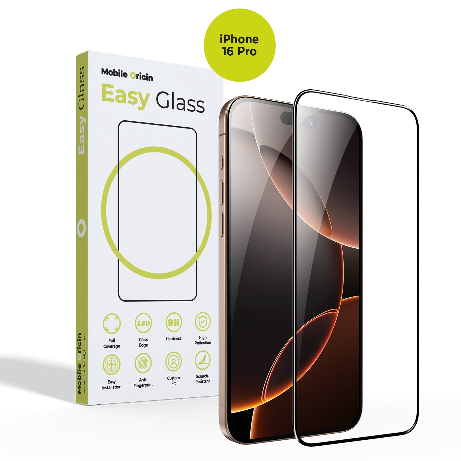 EasyGlass ochranné sklo pro iPhone 16 Pro