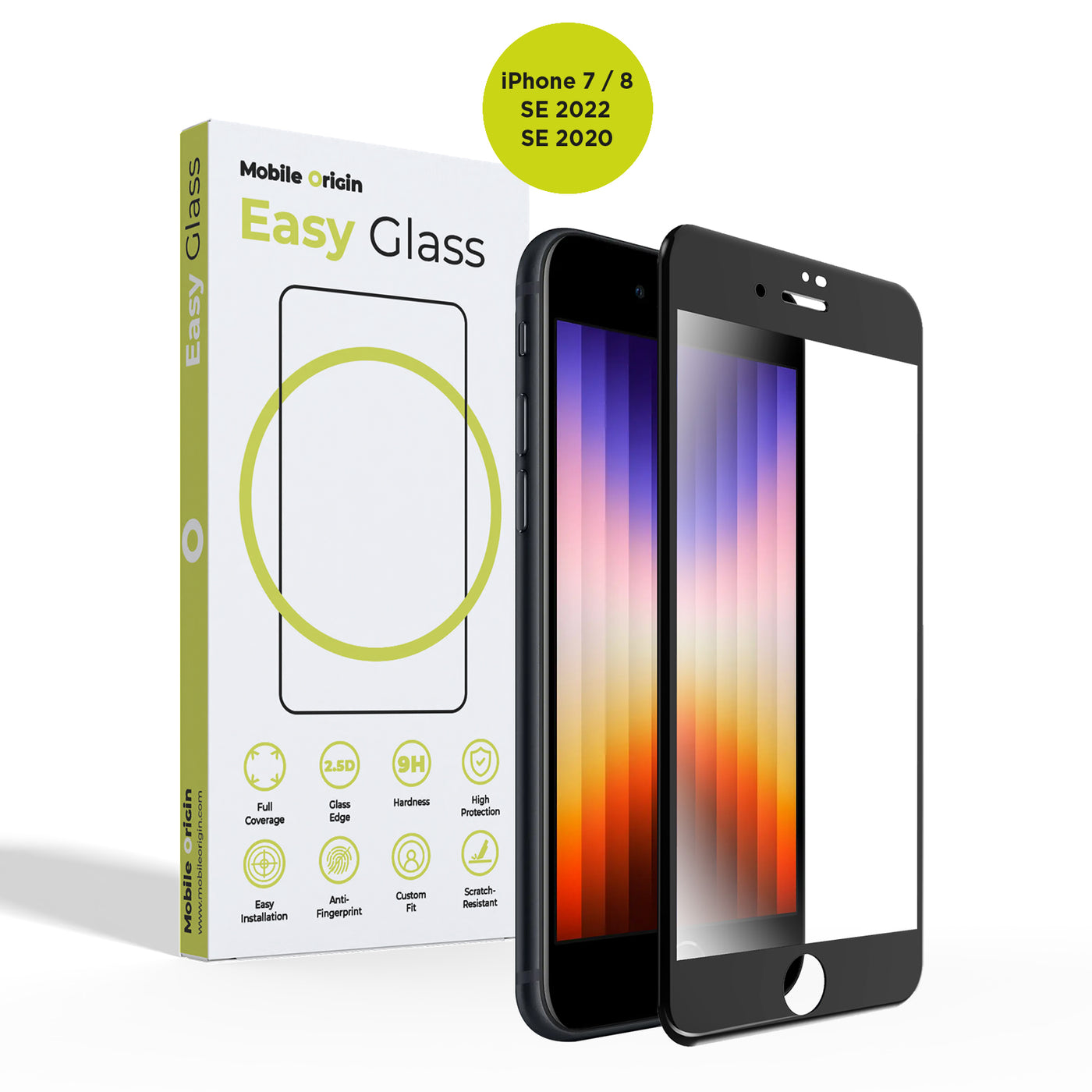 EasyGlass Screen Protector for iPhone SE 2022 / iPhone 8 / iPhone 7 / iPhone SE 2020