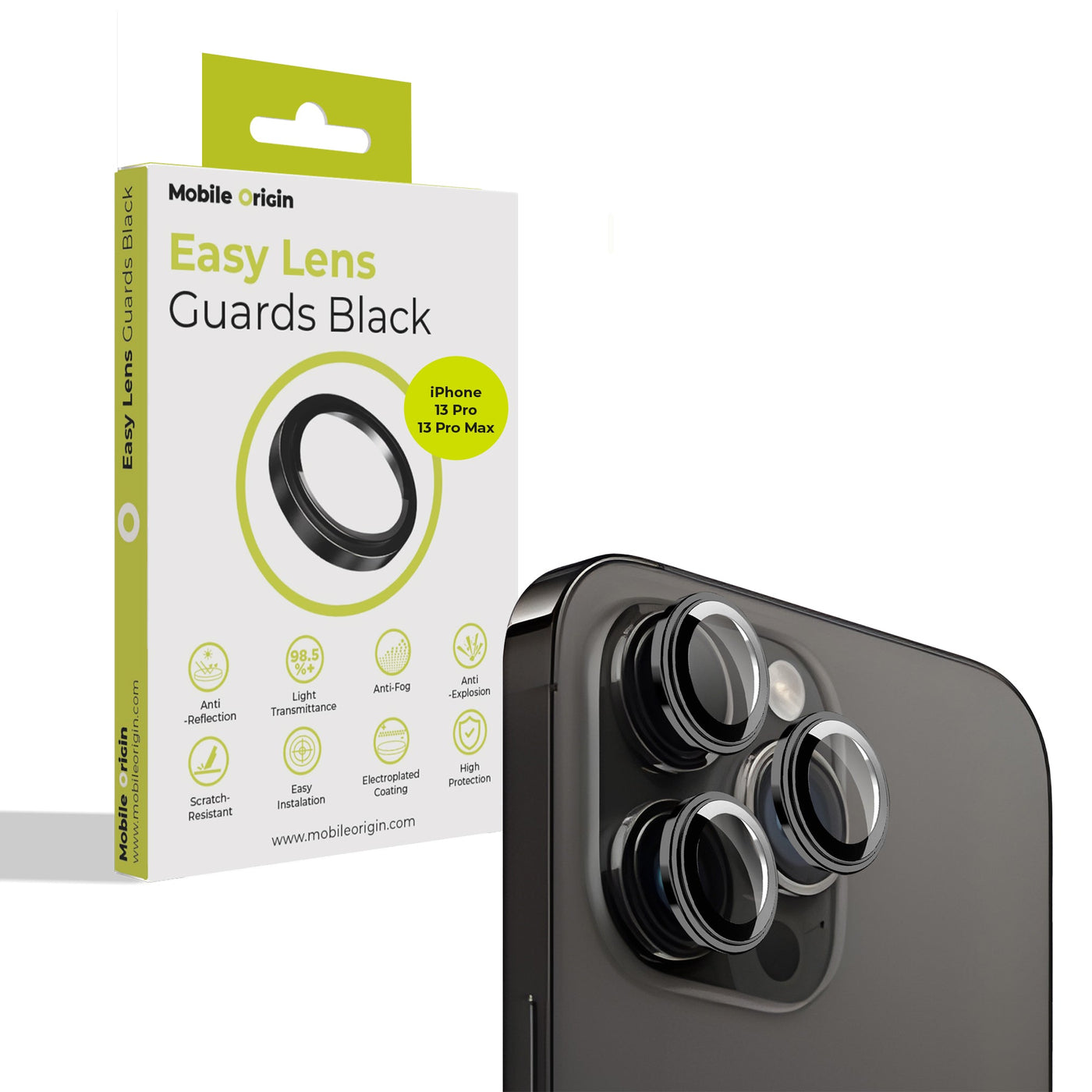 Easy Lens ochrana čoček, pro iPhone 17 Pro / iPhone 17 Pro Max, Čirá