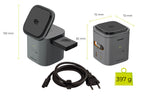 Foldable Charger PW37, 6-in-1, 100W with Qi2 25W, compatible with MagSafe