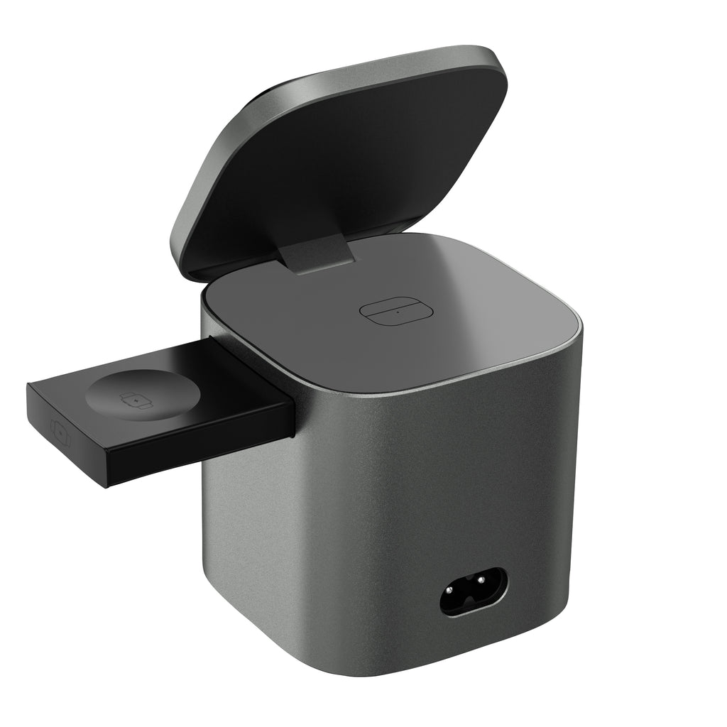 Foldable Charger PW37, 6-in-1, 100W with Qi2 25W, compatible with MagSafe