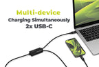 Dvojitý nabíjecí kabel 140W, CB10, USB-C, 1,2 m