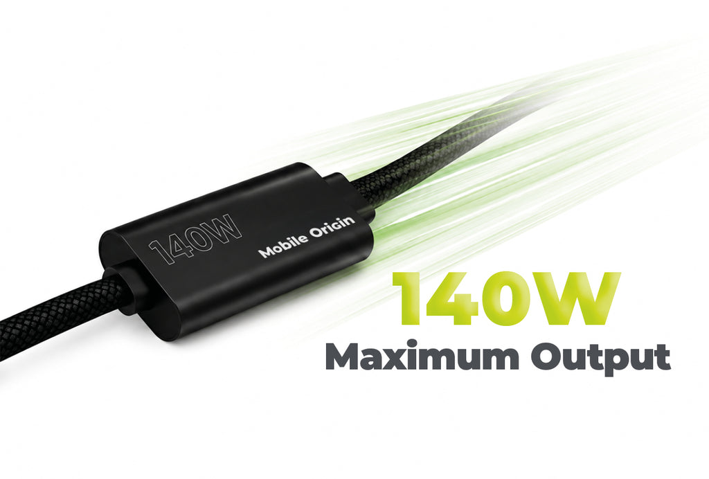 Dvojitý nabíjecí kabel 140W, CB10, USB-C, 1,2 m
