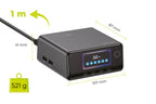 GaN Nabíjecí hub s displejem 240W PW39, 4x USB-C + 2x USB-A