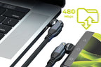 240W 540° Rotating Cable USB-C to USB-C 1m CB12