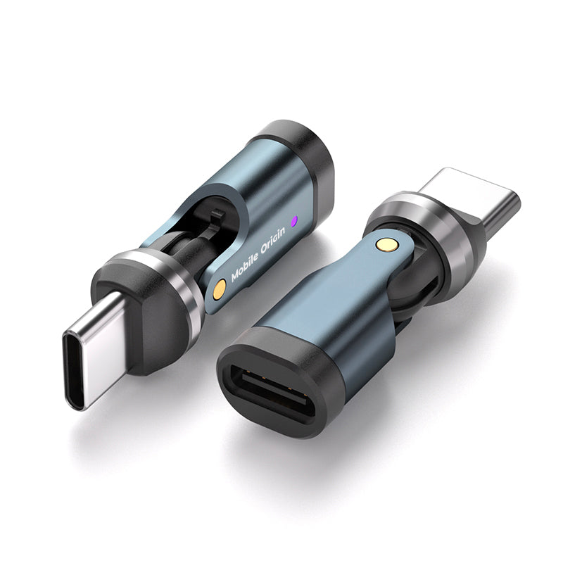 Rotating Adapter 540° USB-C CB13, 240W, 480 Mb/s, Gray