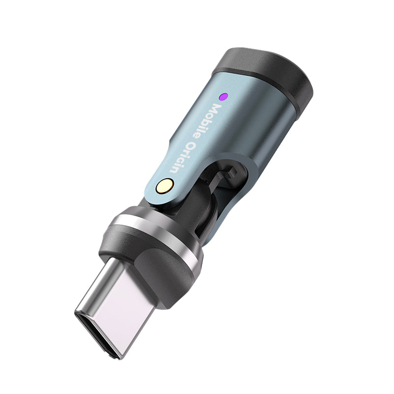 Rotating Adapter 540° USB-C CB13, 240W, 480 Mb/s, Gray