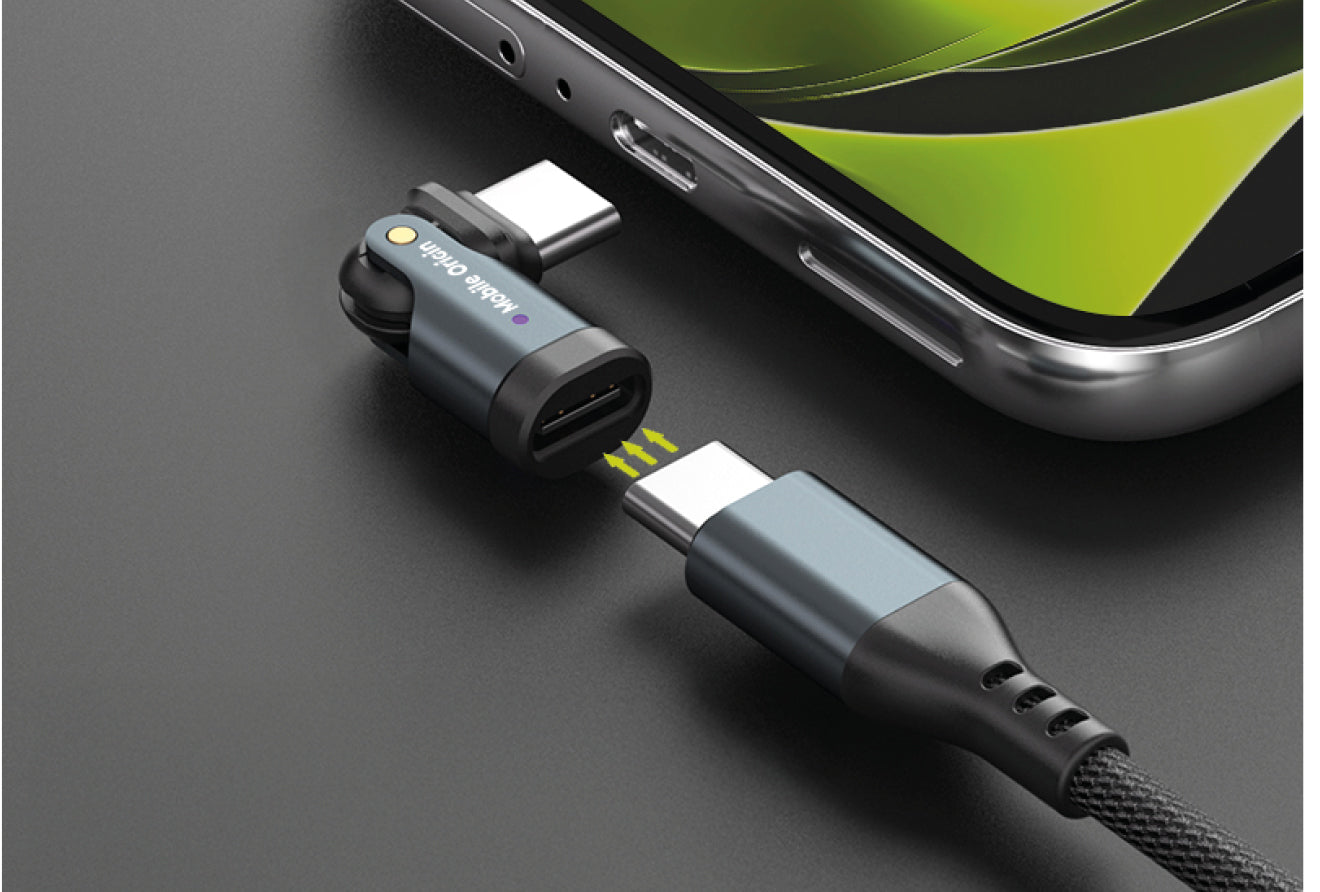 Otočná redukce USB-C na USB-C CB5, 240W, 480 Mb/s, Černá