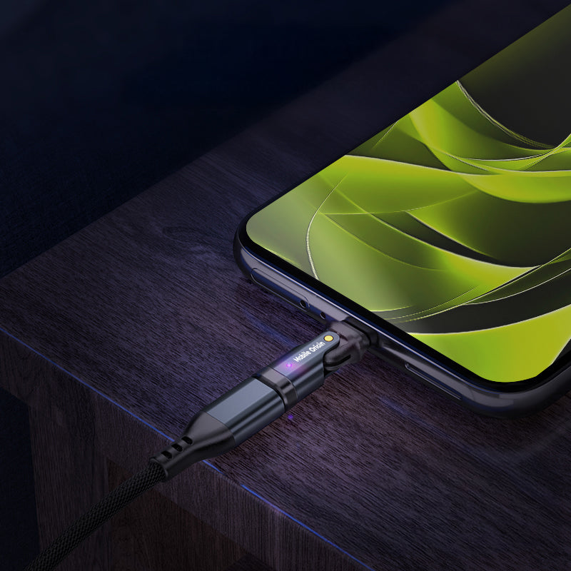 Otočná redukce USB-C na USB-C CB5, 240W, 480 Mb/s, Černá
