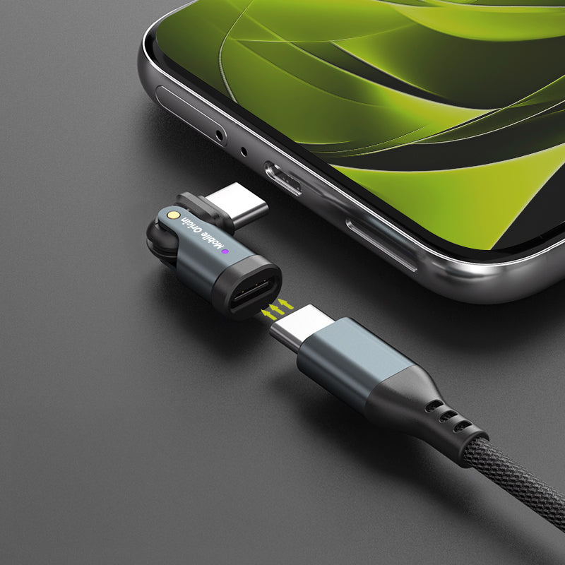 Otočná redukce USB-C na USB-C CB5, 240W, 480 Mb/s, Černá