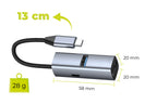 USB-C Hub 3v1 HB1 - USB-A, USB-C, HDMI, USB-C PD 100W