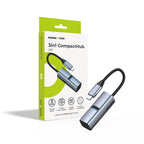 USB-C Hub 3v1 HB1 - USB-A, USB-C, HDMI, USB-C PD 100W