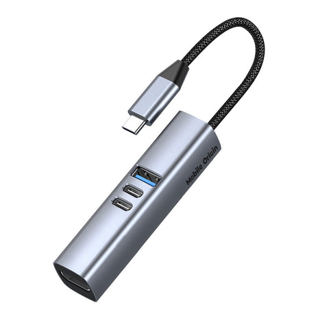 USB-C Hub 7v1 HB2 - 3x USB-C, USB-A, HDMI, TF/SD Slot