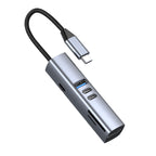 USB-C Hub 7v1 HB2 - 3x USB-C, USB-A, HDMI, TF/SD Slot