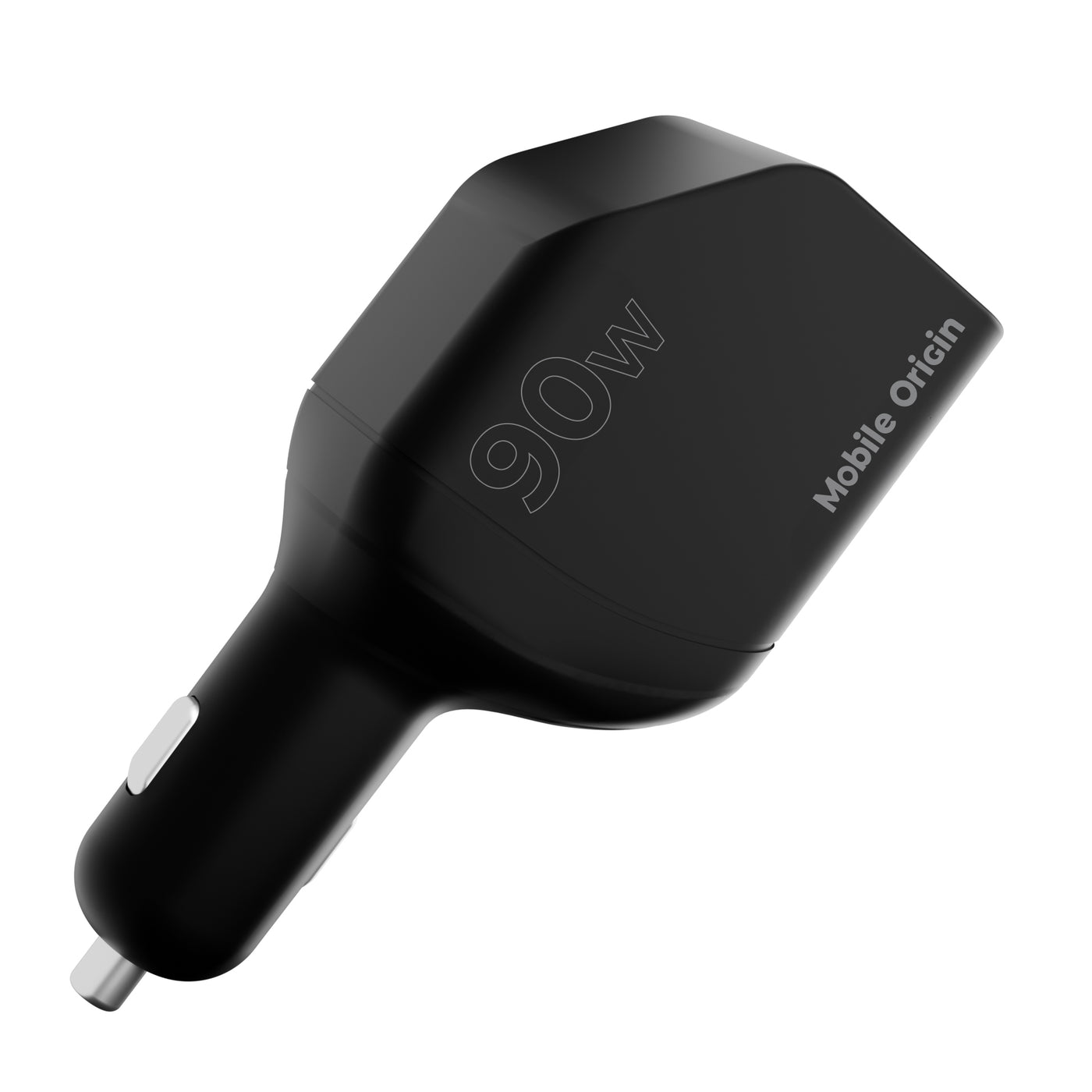Car Charger with Cable USB-C + USB-A, 2× USB-C Cable CA22, 90W, Black