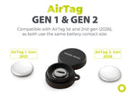 Battery Extender Case for AirTag A8, Black