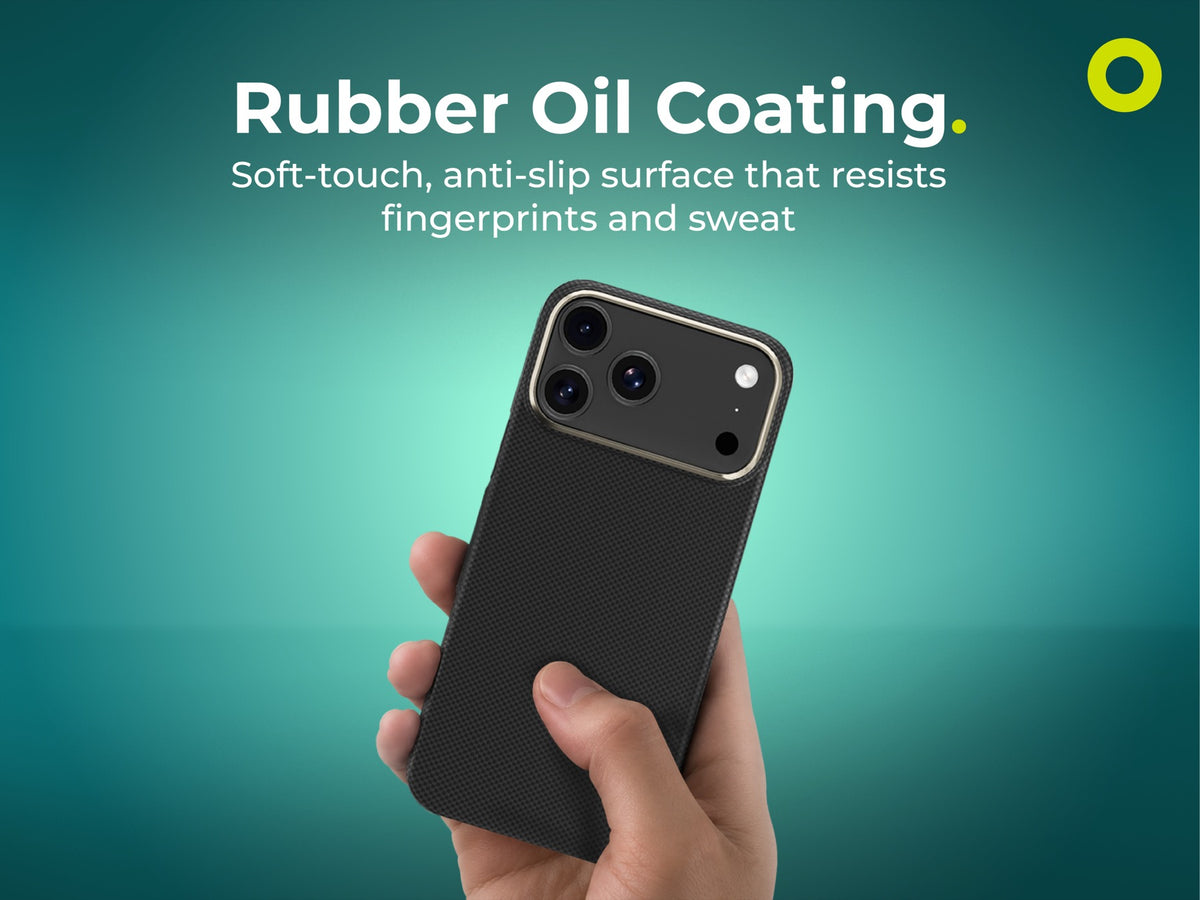 Aramidové magnetické pouzdro pro iPhone 17 Pro Max, černá
