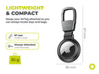 Metal Keychain for AirTag AT1, Black