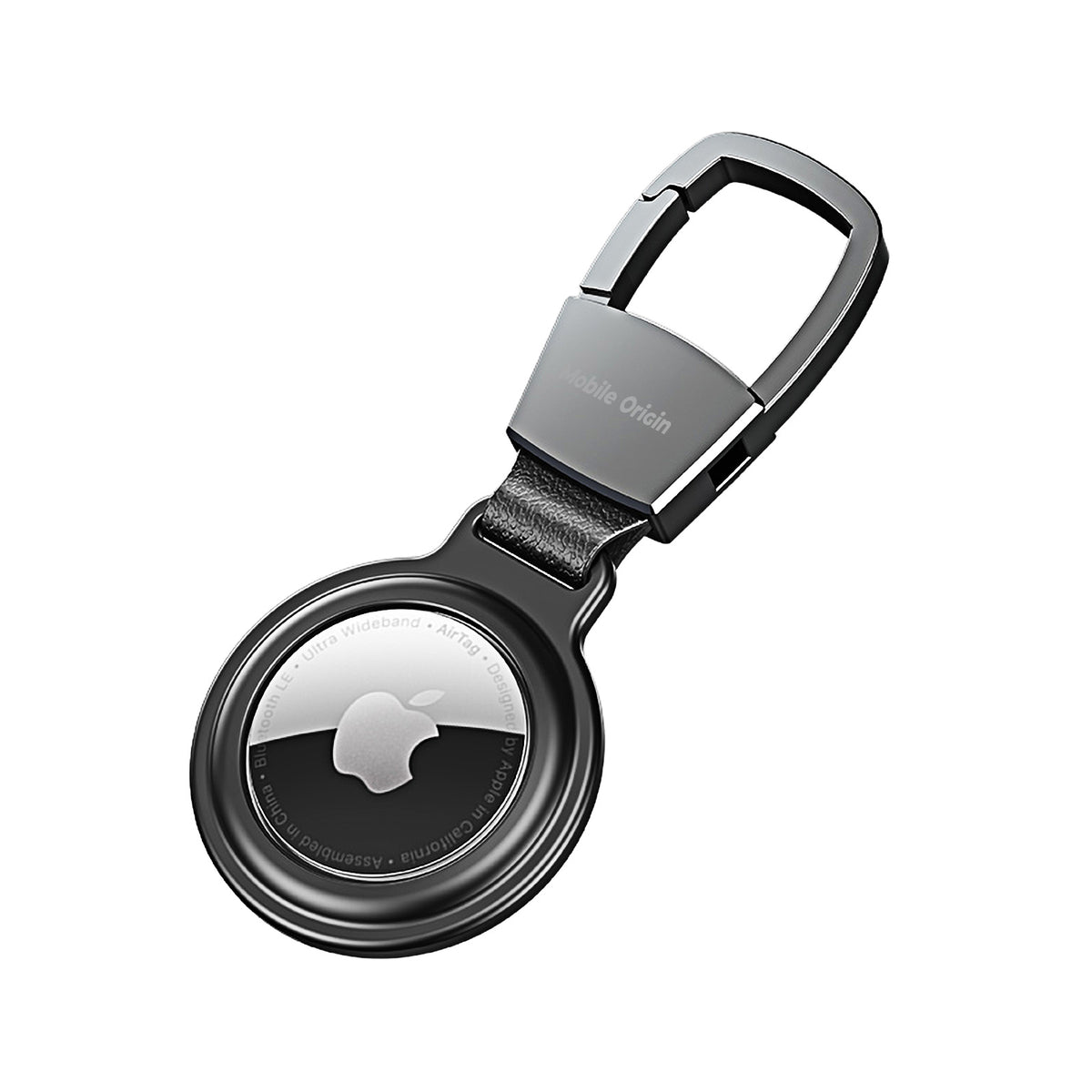 Metal Keychain for AirTag AT1, Black