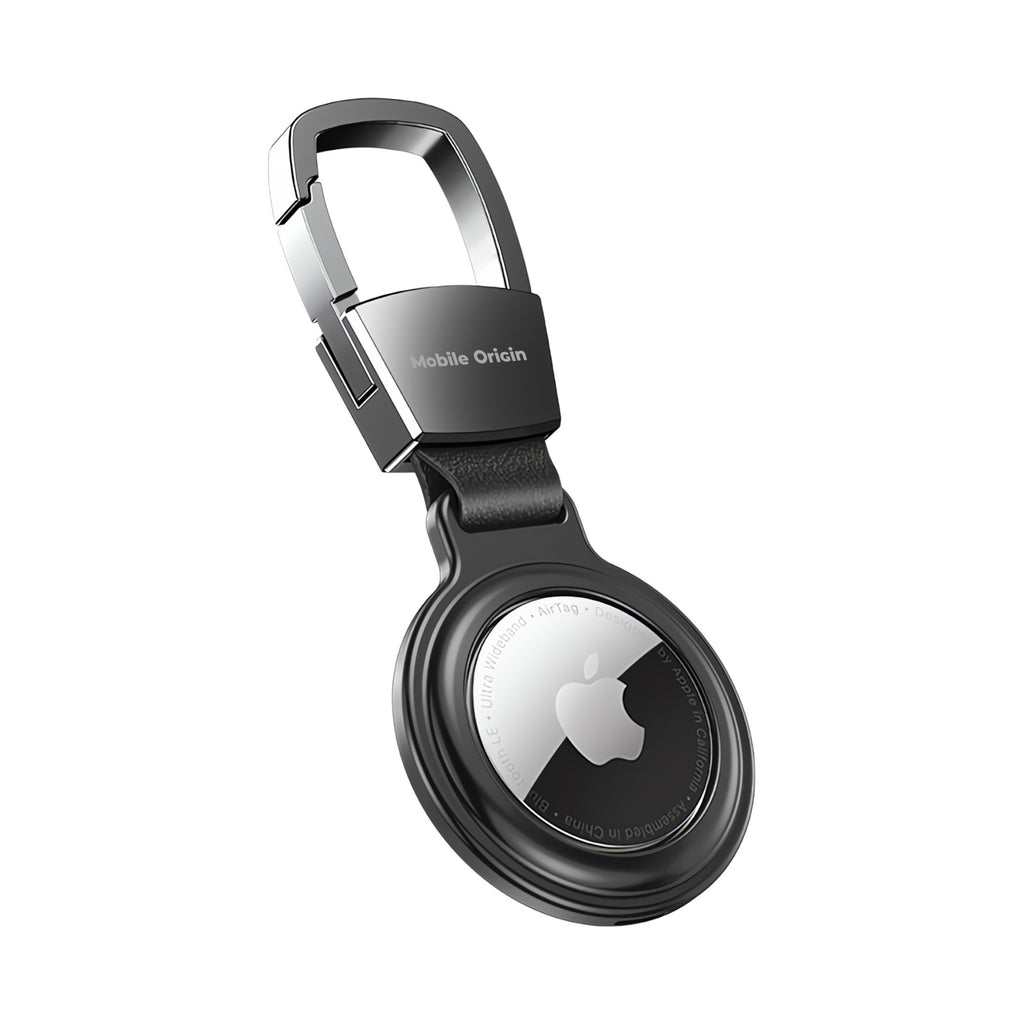Metal Keychain for AirTag AT1, Black