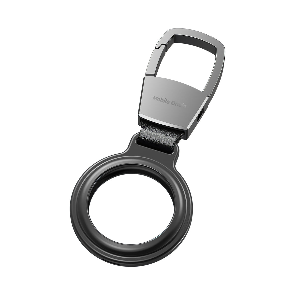 Metal Keychain for AirTag AT1, Black