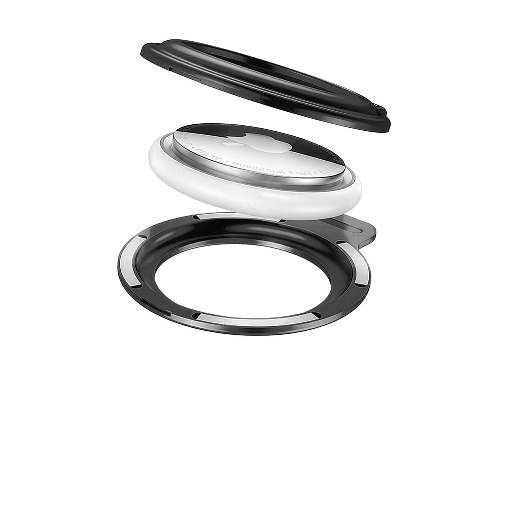 Metal Keychain for AirTag AT1, Black