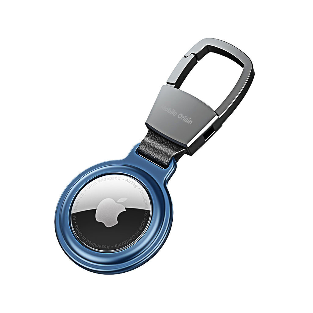 Metal Keychain for AirTag AT1, Blue