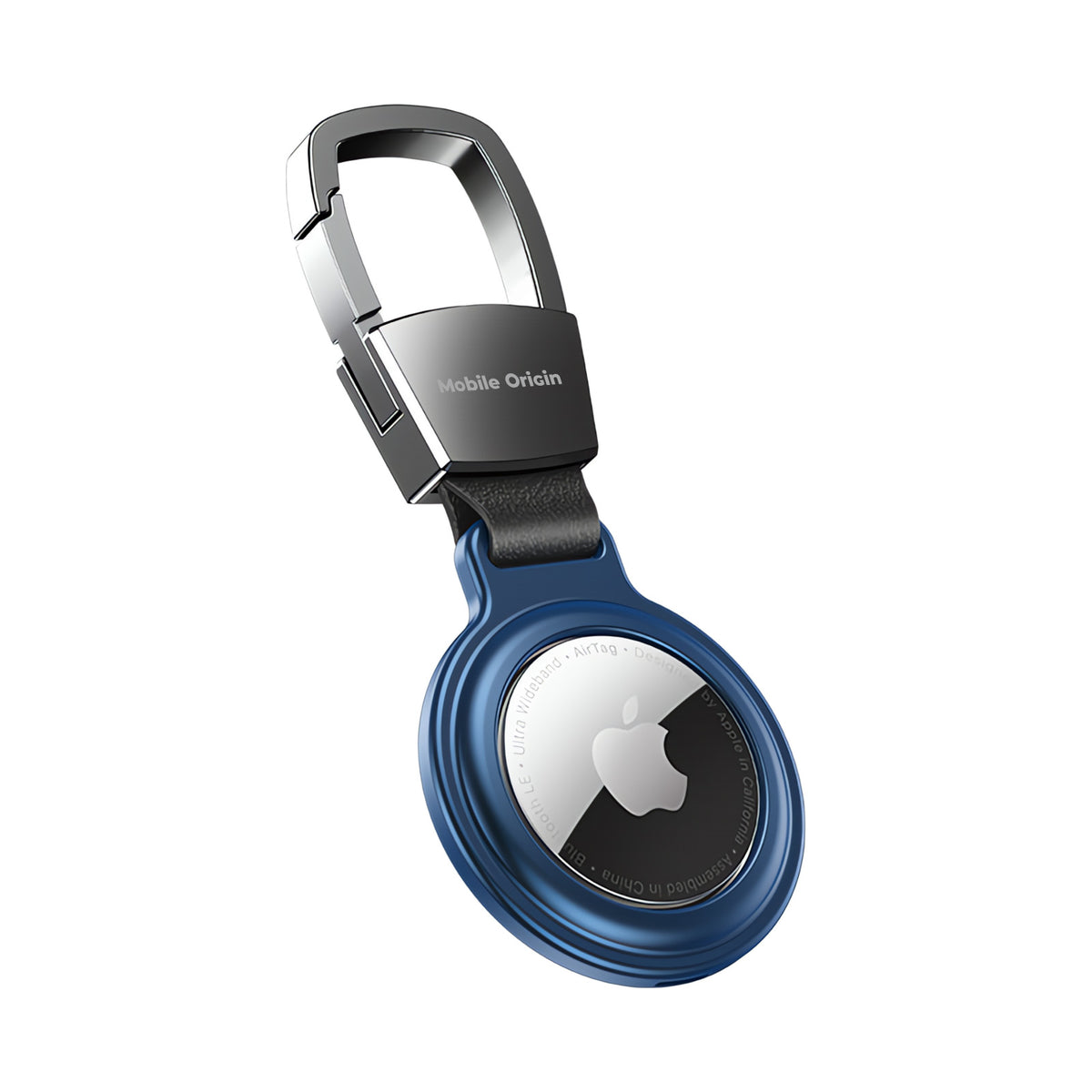 Metal Keychain for AirTag AT1, Blue