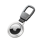 Metal Keychain for AirTag AT1, Silver