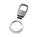 Metal Keychain for AirTag AT1, Silver