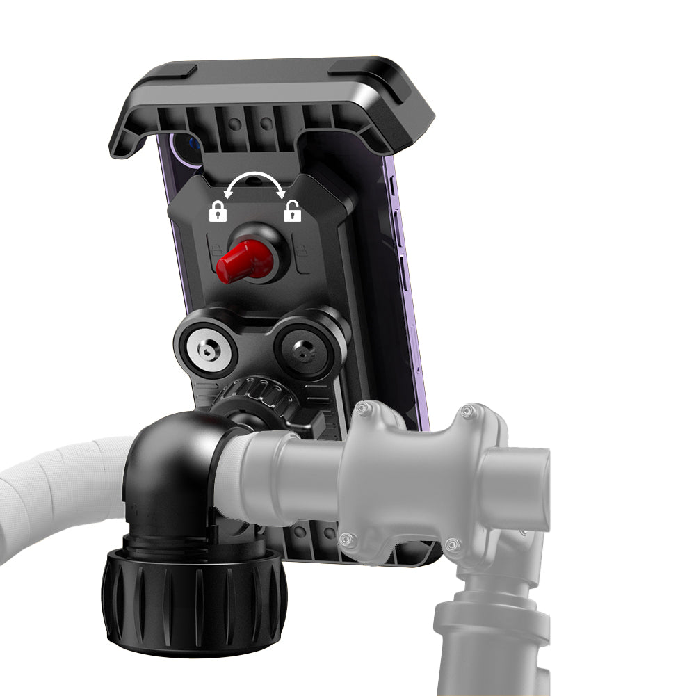 Bike Phone Holder B1 with Anti-Shock & Vibration Reduction, Black