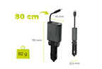 3in1 Car Charger CA27, 50W - USB-C + USB-A, USB-C Cable