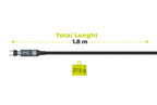 Rotating USB-C Cable with Display 540°, 240 W, 1 .8m, CB16