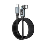 Rotating USB-C Cable with Display 540°, 240 W, 1 .8m, CB16