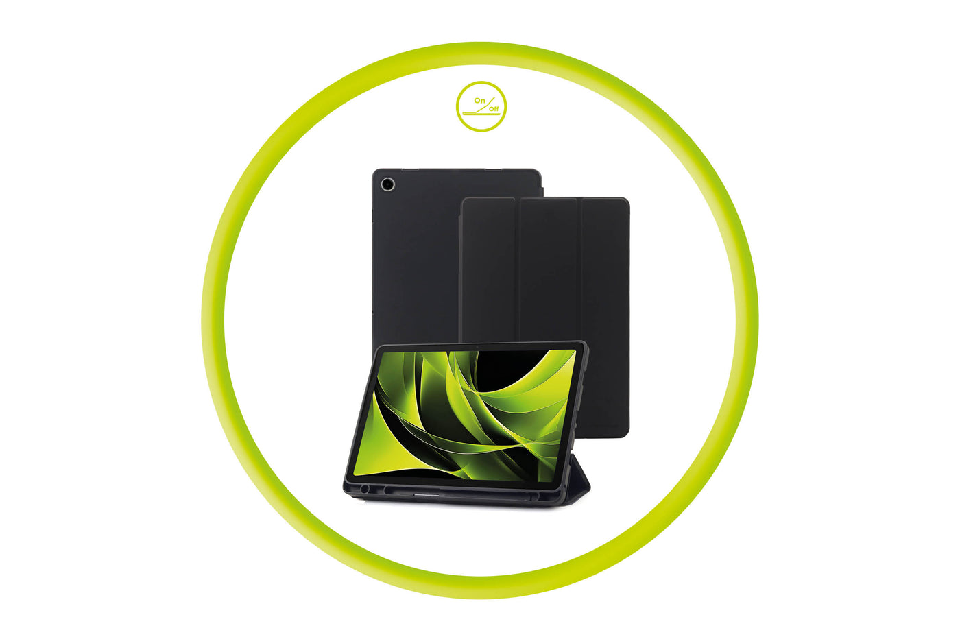 Easy Tablet Flip Case for Samsung Galaxy Tab A9+, Black