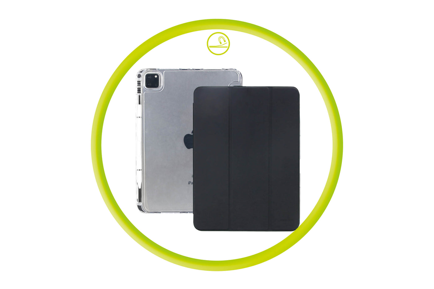 Easy Tablet Case Black/Transparent for iPad Pro 11" M4 2024