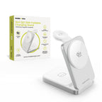 Skládací nabíječka 3v1 PW35, MagSafe, Qi2 25W, Stříbrná