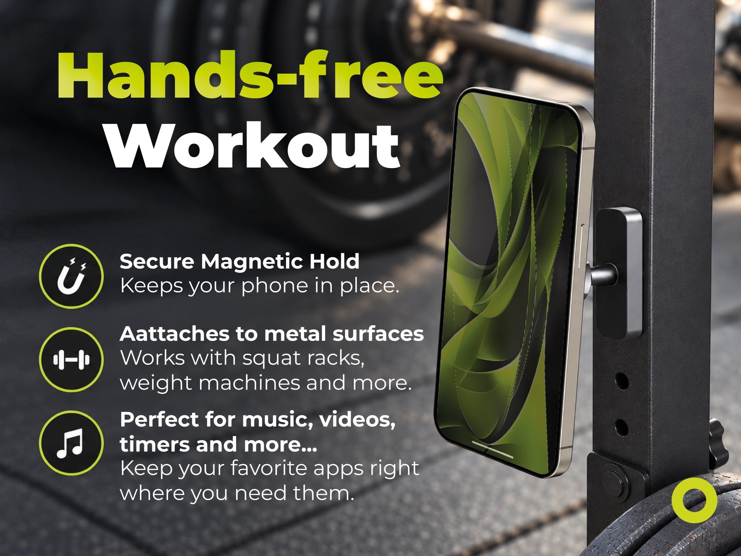 Fitness Magnetic Holder OT1, Black