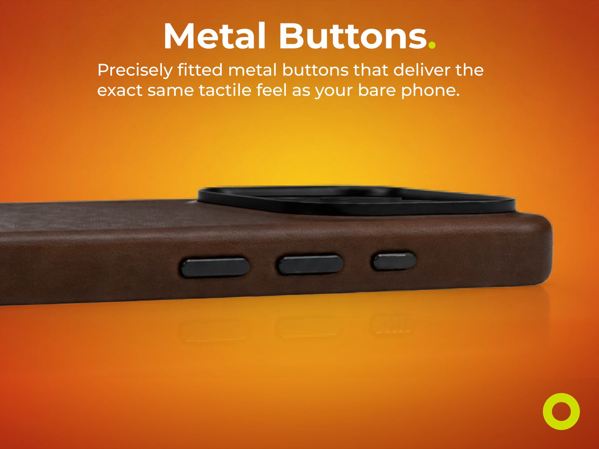 Leather Magnetic Case for iPhone 17 Pro Max / iPhone 18 Pro Max, Dark Brown