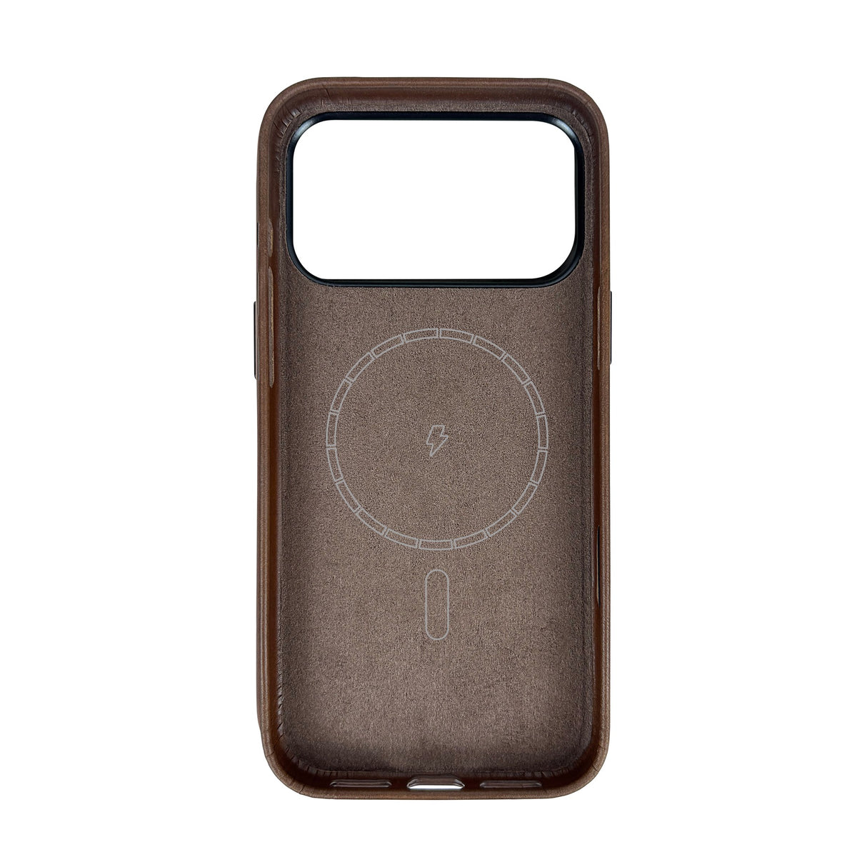 Leather Magnetic Case for iPhone 17 Pro Max / iPhone 18 Pro Max, Dark Brown