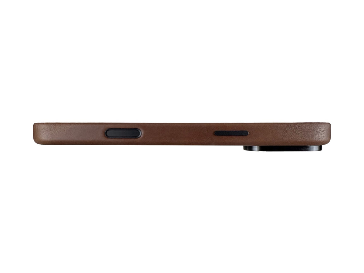 Leather Magnetic Case for iPhone 17 Pro Max / iPhone 18 Pro Max, Dark Brown