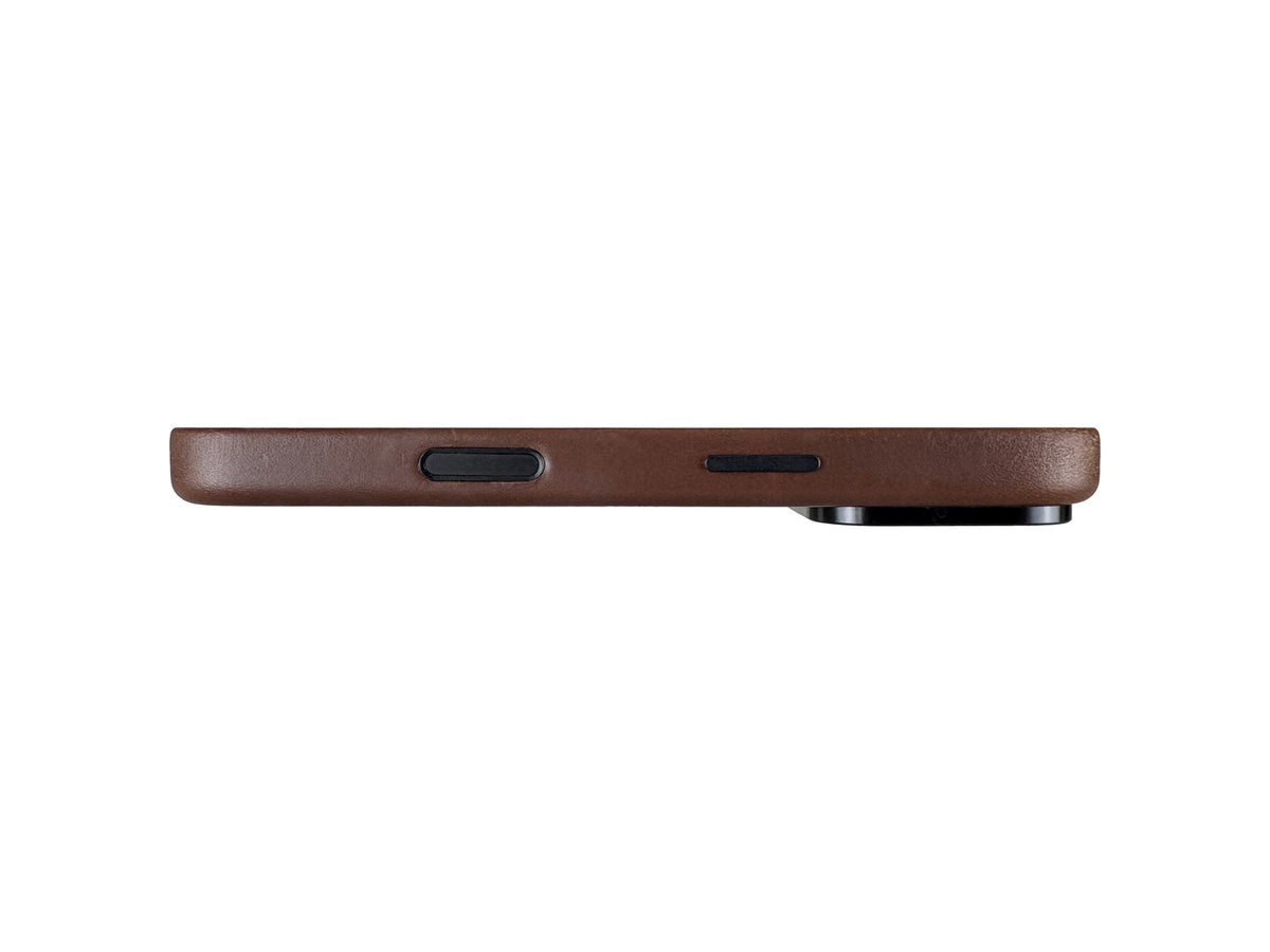 Leather Magnetic Case for iPhone 17 Pro / iPhone 18 Pro, Dark Brown