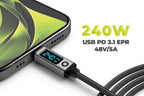 USB-C to USB-C Display Cable CB18 240W, 80Gbps, 8K, 1.5m