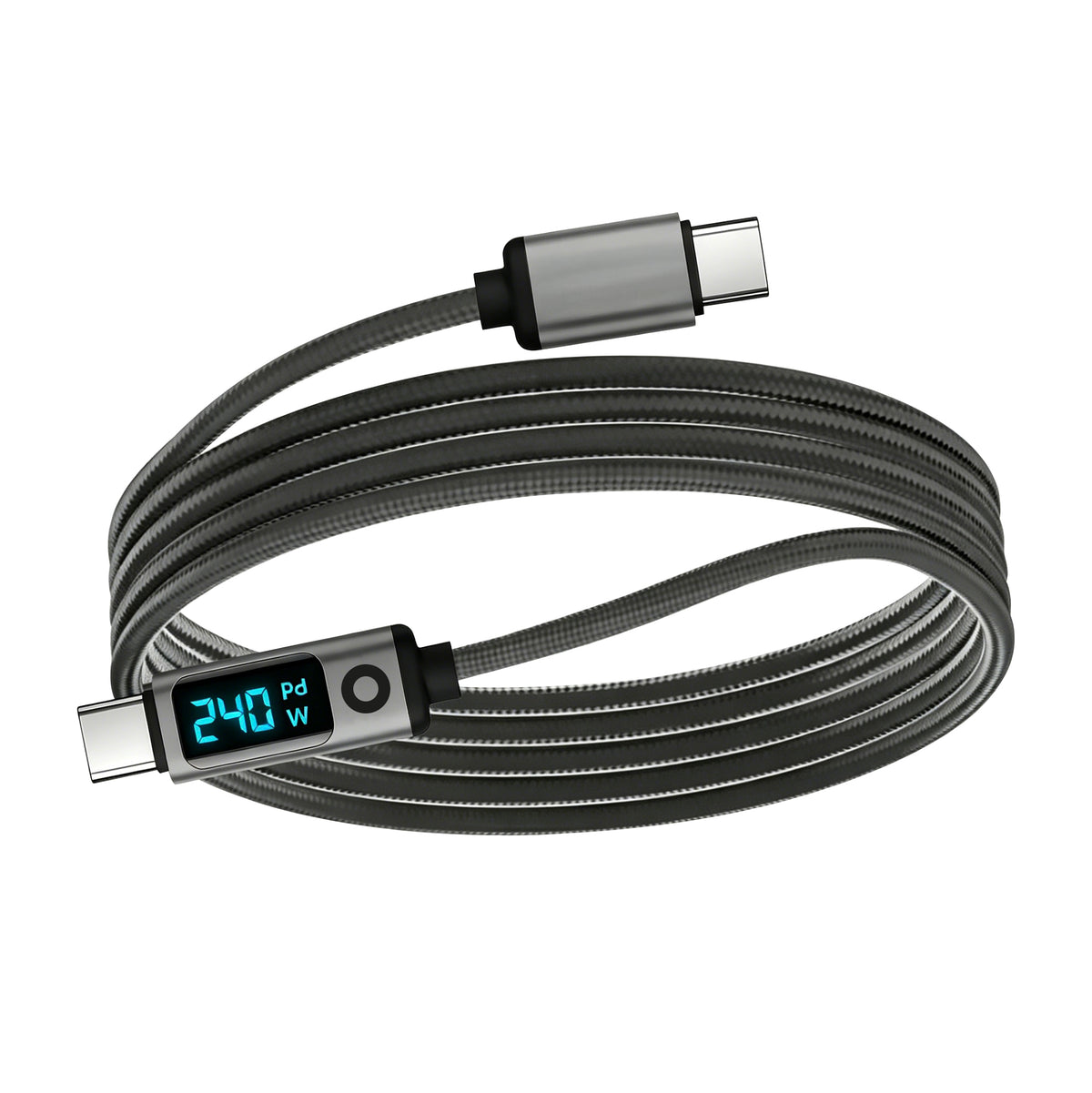 Display Cable USB-C to USB-C CB18, 240W, 80 Gb/s, 8K/60Hz, 1.5m, Space Gray