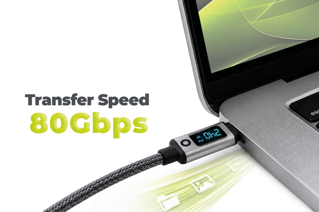 USB-C to USB-C Display Cable CB18 240W, 80Gbps, 8K, 1.5m