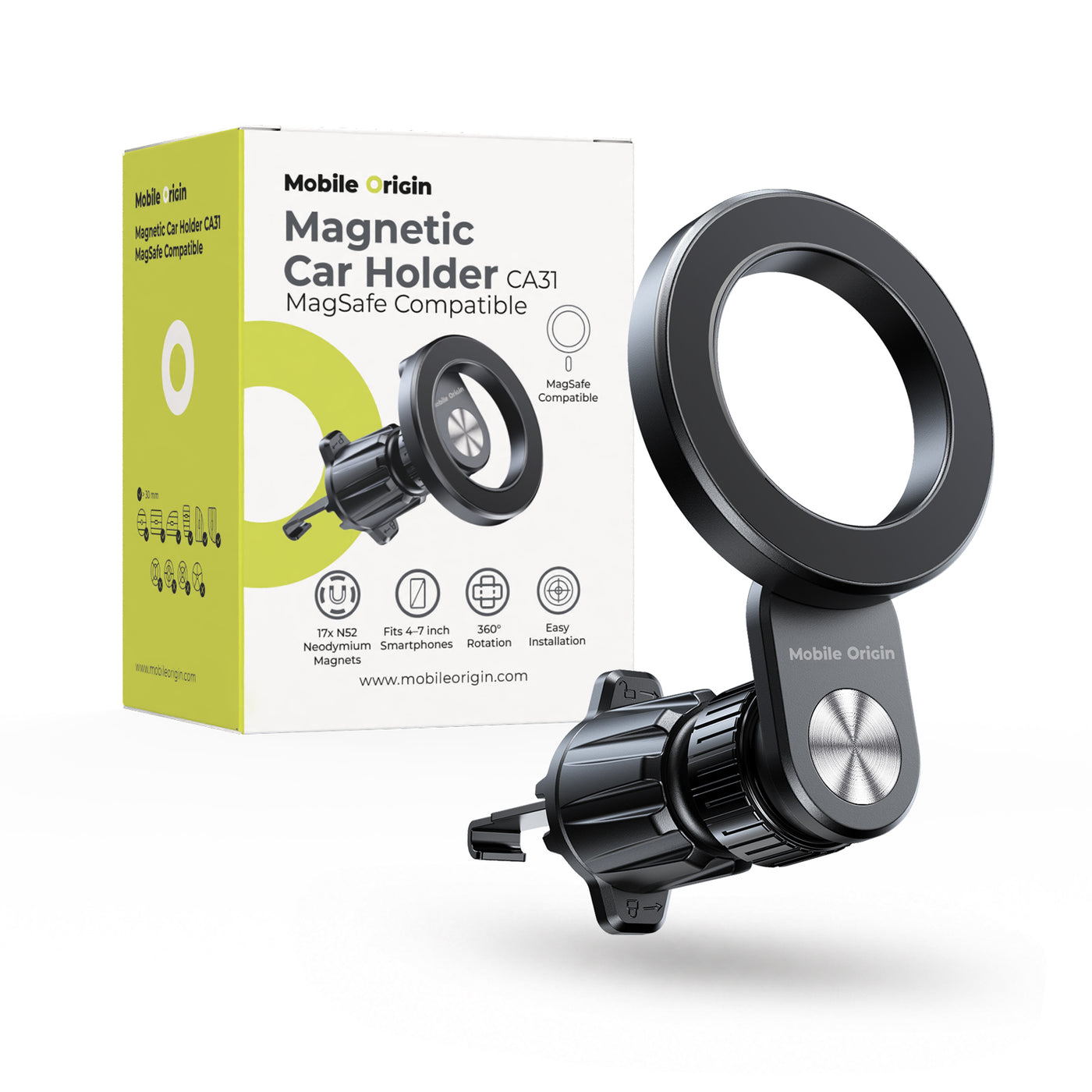 Magnetický držák do ventilace MagSafe CA31, Černá